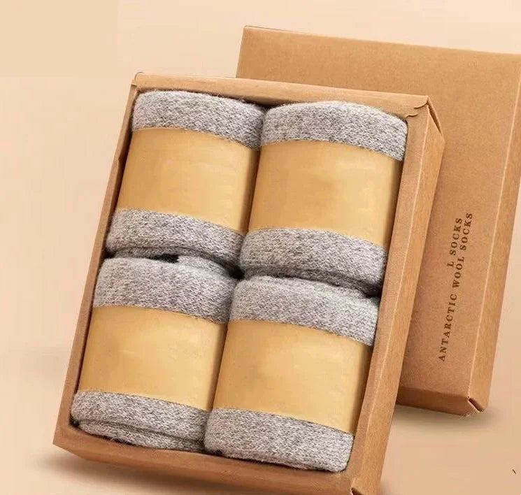 Men's Thick Thermal Socks, 4 Pairs