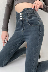 Vintage Chic High-Waist Jeans