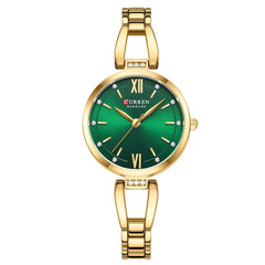 CURREN Luxury Quartz Watch with Rhinestones