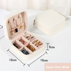 Travel Jewellery Case with Zip, 10 cm