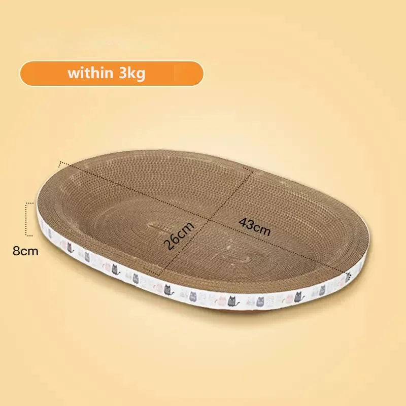 Corrugated Cardboard Cat Scratcher Bowl