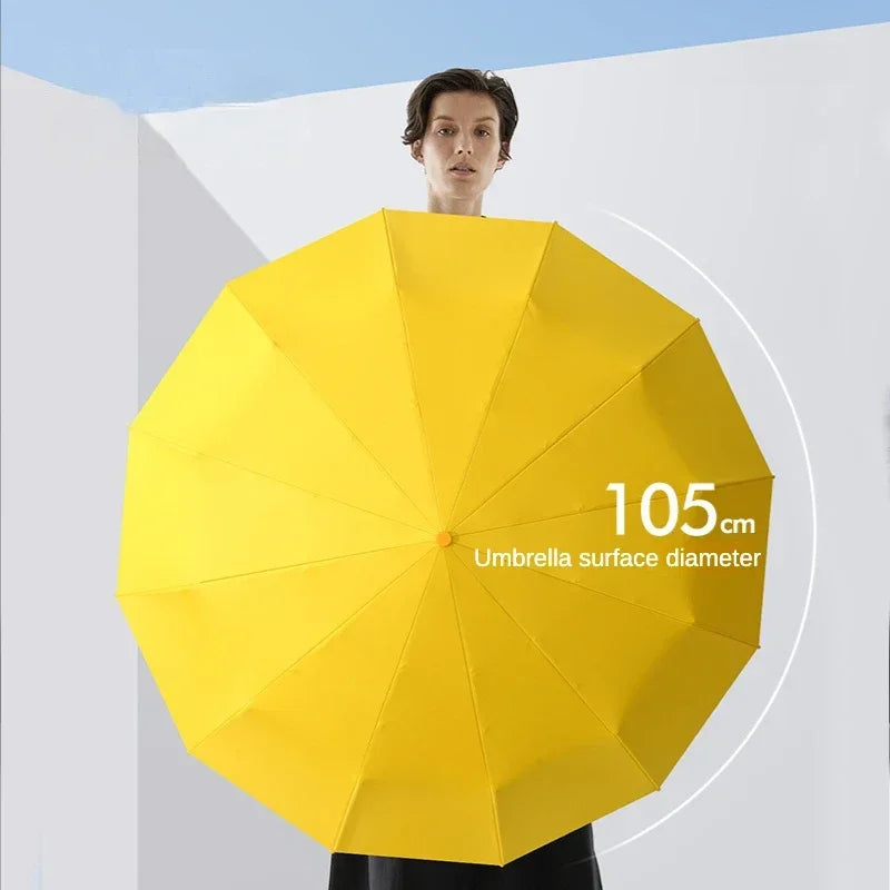 Automatic Folding Umbrella, 72 Reinforced Ribs