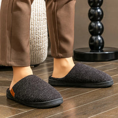 Men's Memory Foam Slippers, Non-Slip Sole, UK 6.5 to 15
