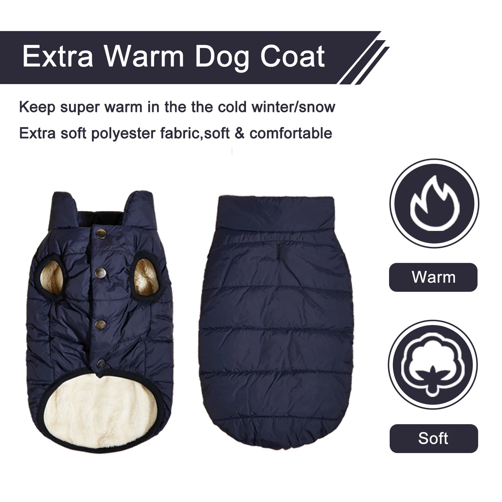 Padded Dog Gilet with Lead Hole