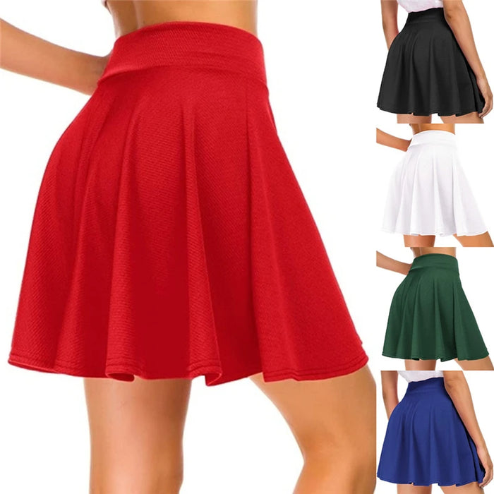 Everyday Flare, Women's Stretchy A-Line Mini Skirt (S, 3XL)