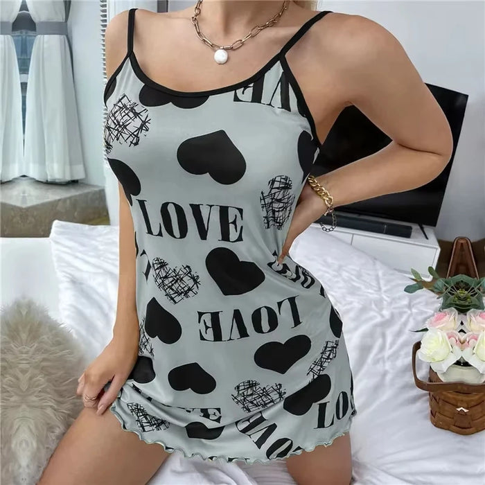 Dreamy Nights Halter Pyjama Dress, image 2