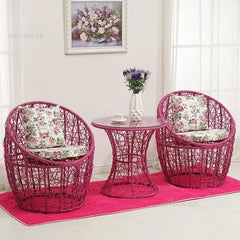 Modern Rattan Patio Set – 3-Piece Outdoor Furniture