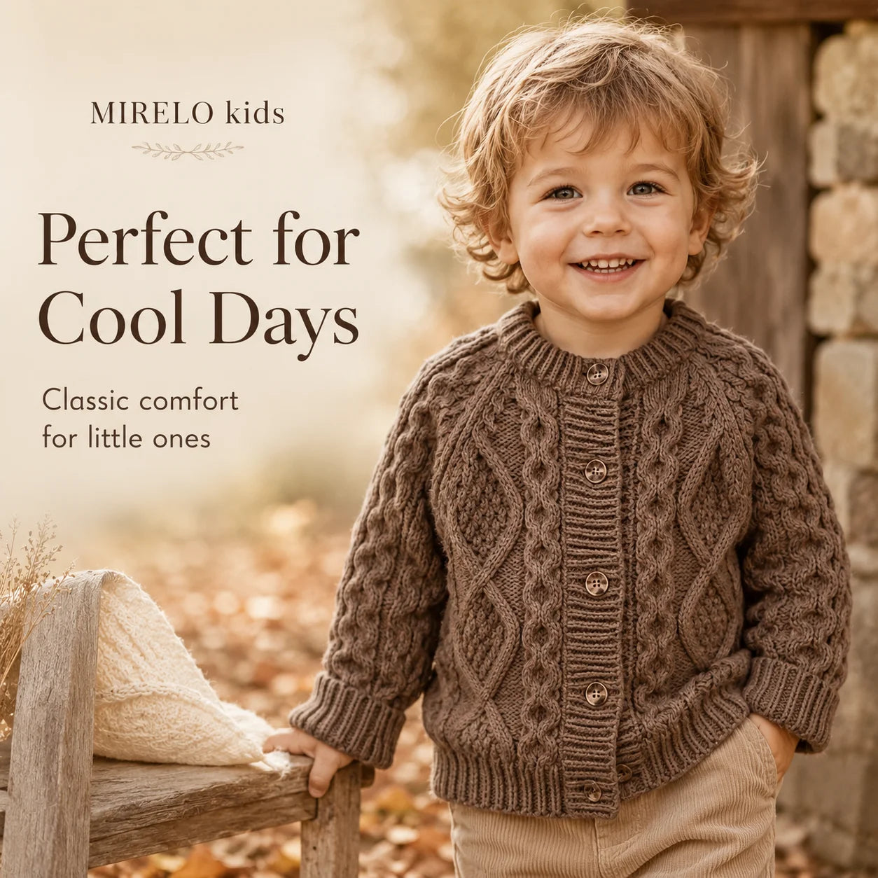 Kids' Chunky Knit Cardigan