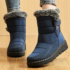 Women's Faux Fur Lined Low Heel Winter Boots