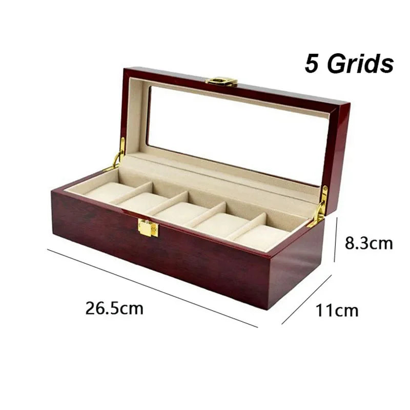 Wooden Watch Box, 1 to 12 Slots