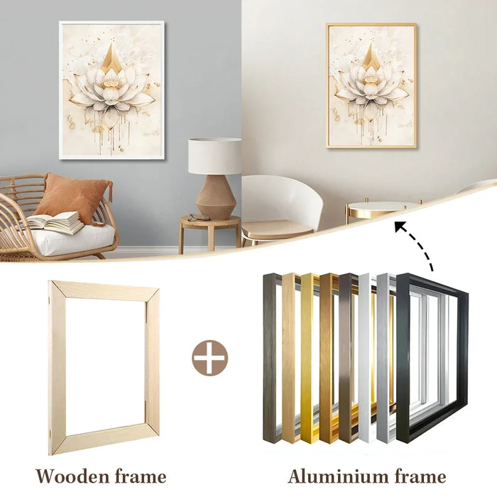Metal Canvas Frame, Hanging Poster Frame for Wall Art, image 2