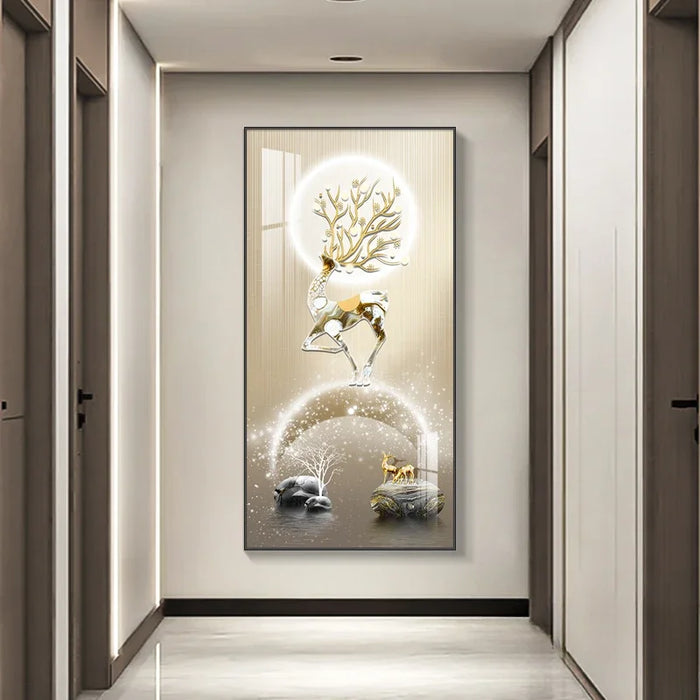Elegant Sika Deer Canvas Art, image 2