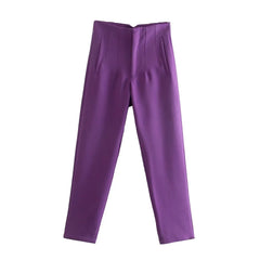 Women's High-Waist Pencil Trousers – Elegant Office & Formal Wear