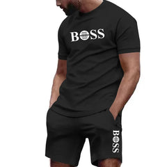 Men’s 2-Piece Sportswear Set – Short-Sleeve T-Shirt & Joggers