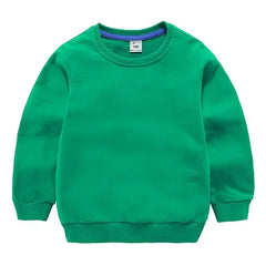 Kids' Cotton Crew Neck Sweatshirt, 10 Colours