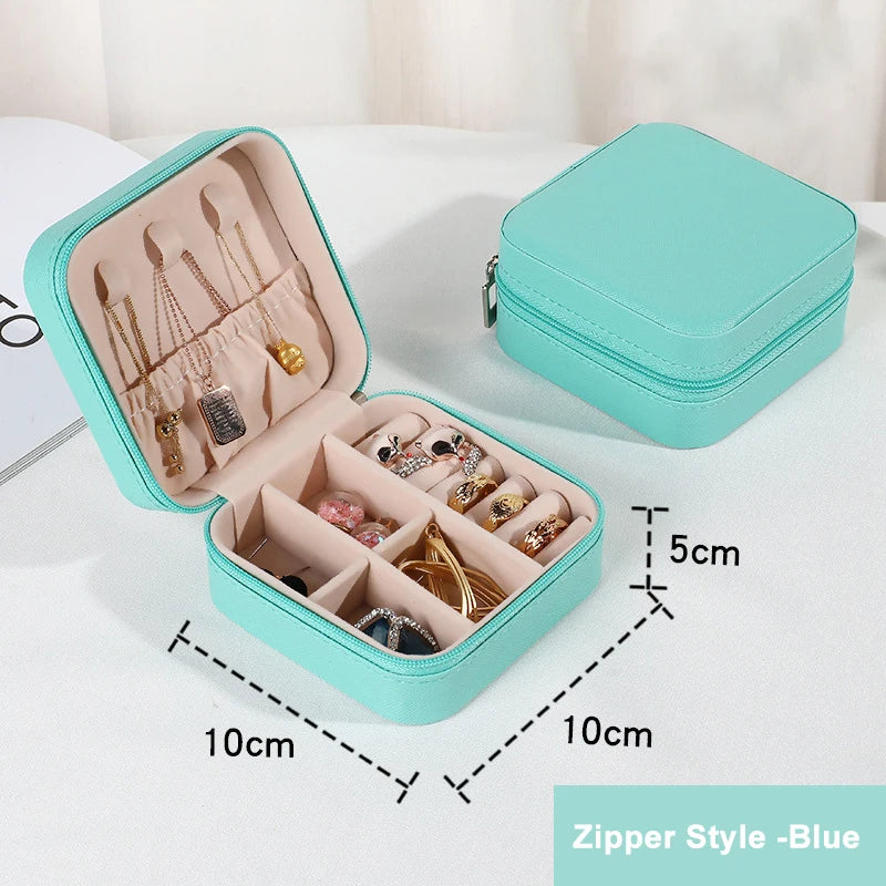 Travel Jewellery Case with Zip, 10 cm