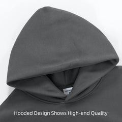 Men's Heavyweight Fleece-Lined Hoodie, 480gsm