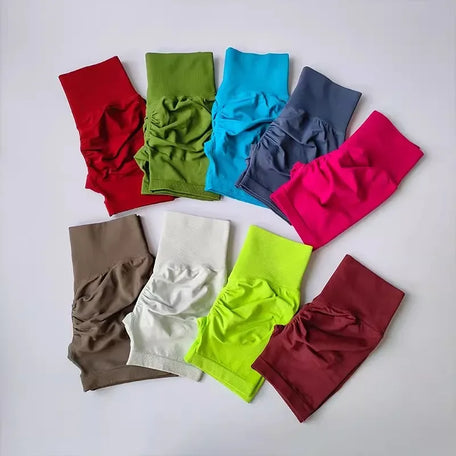 BreezeFit High-Waist Yoga Shorts
