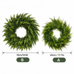 Artificial Pine Christmas Wreath, 45 cm