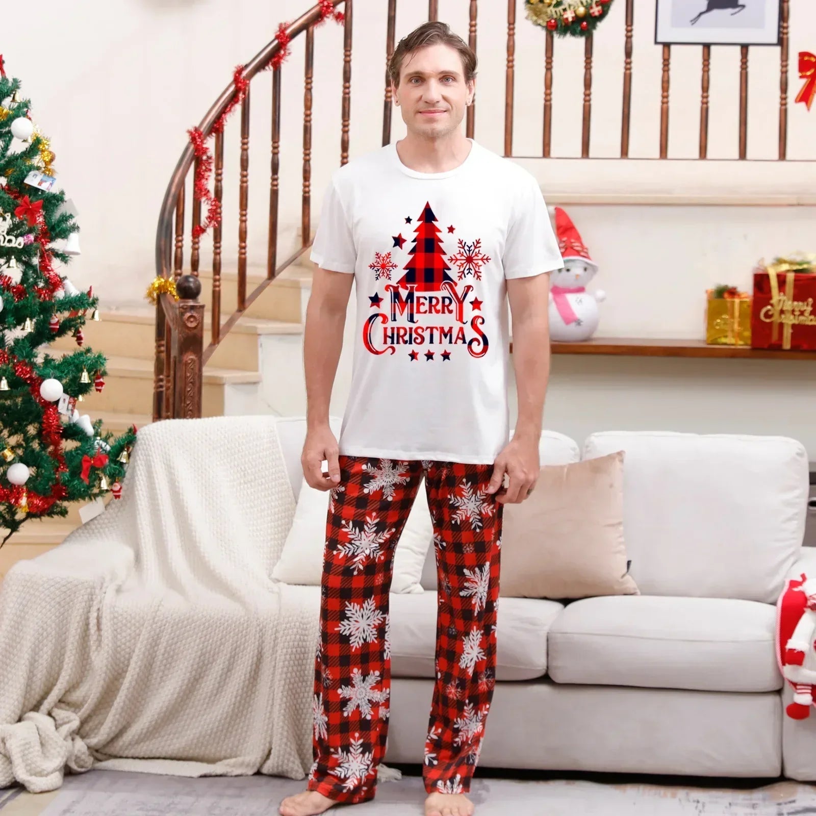 Festive Family Christmas Pyjama Set - Cosy & Cute