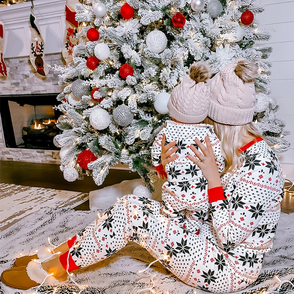 Matching Christmas Family Pyjama Set - Festive Cotton Comfort