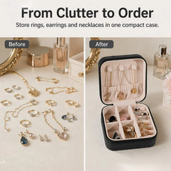 Travel Jewellery Case with Zip, 10 cm