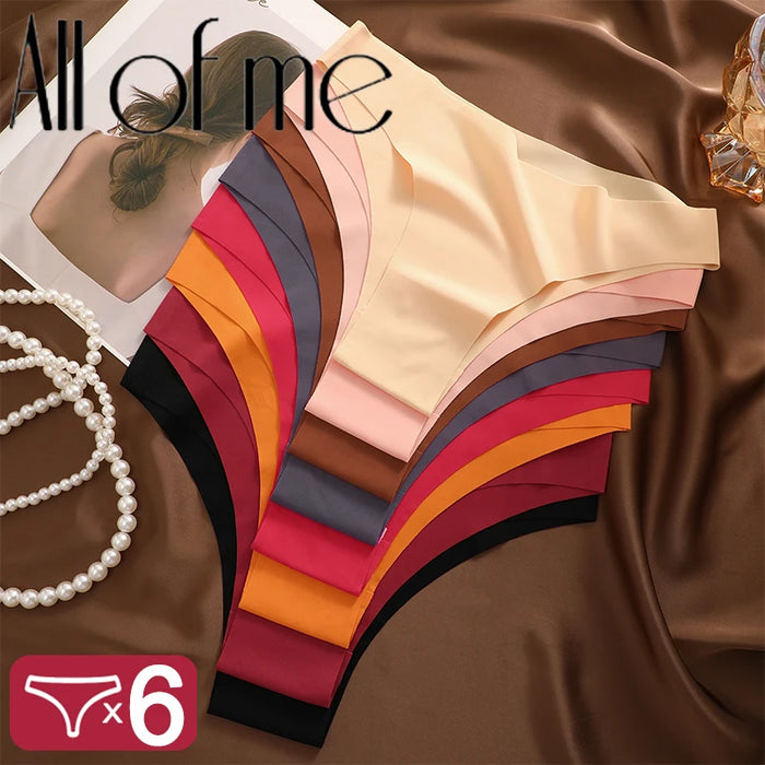 BreezeSilk 6-Pack Seamless Low-Rise Panties, Ultra-Soft Ice Silk Briefs, image 2