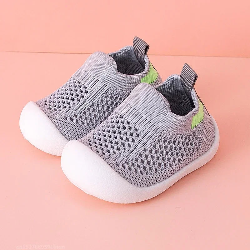 Baby and Toddler Knitted Slip-On Trainers