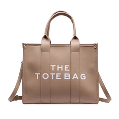Luxury PU Leather Tote Bag – Women's Designer Shoulder & Crossbody Bag