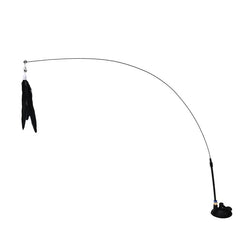 Feather Cat Wand with Suction Base