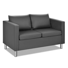 GOFLAME Modern PU Leather Loveseat – Stylish 2-Seater Sofa with Soft Cushion