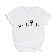 Vintage Geometric Print T-Shirt – Casual Short Sleeve Women’s Top