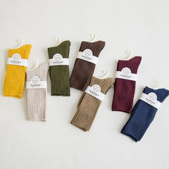 Women's Ribbed Crew Socks