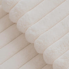 Faux Fur Striped Cushion Cover, 45 x 45 cm