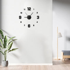 Frameless DIY Wall Clock – Silent & Stylish Home Décor