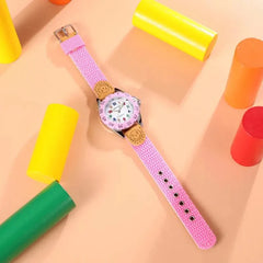 Kids' Colourful Number Quartz Watch
