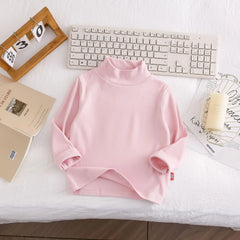Kids' Soft Mock Neck Long Sleeve Top