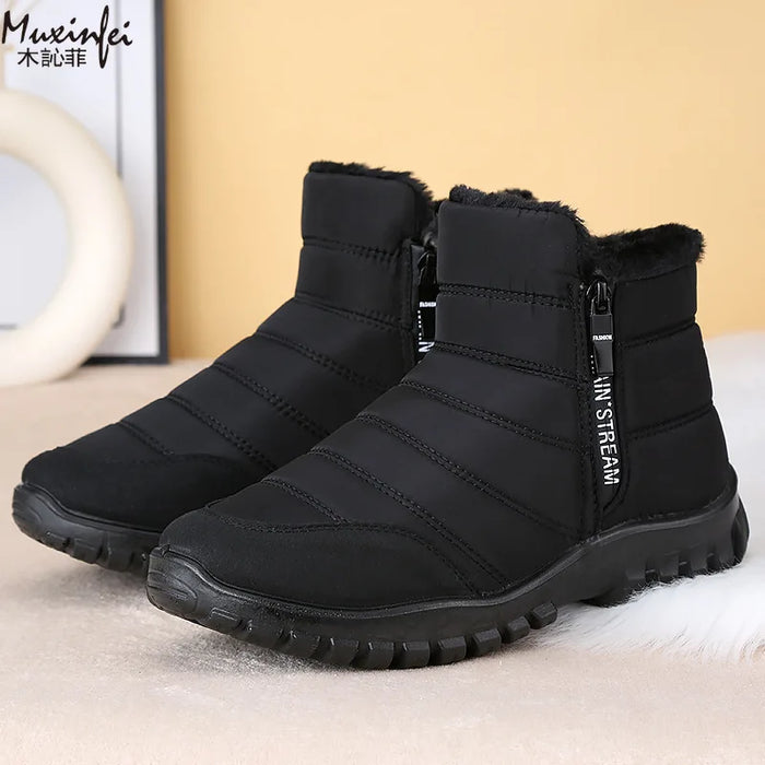 Men's Fleece Lined Ankle Snow Boots