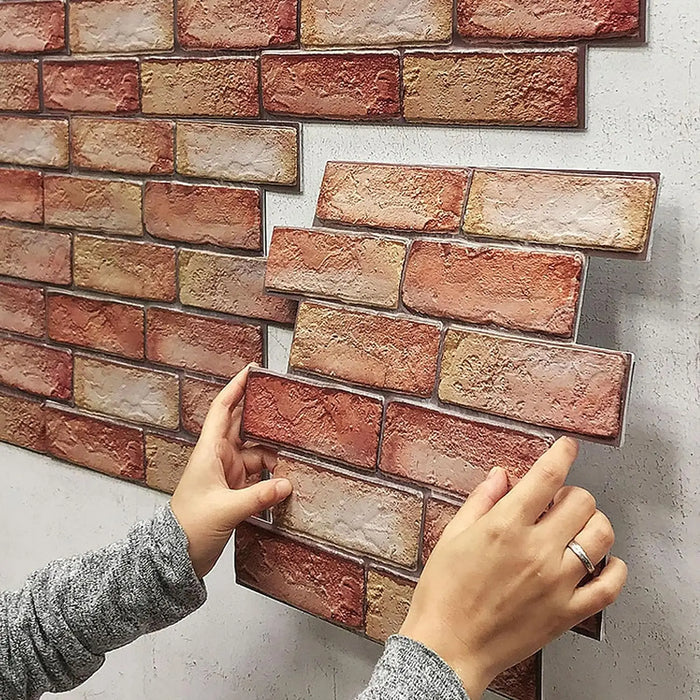 10pcs Self-Adhesive 3D Wall Panels, Waterproof Peel & Stick Tiles
