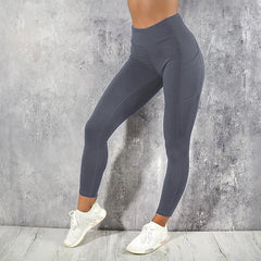 Women's High-Waisted Butt-Lifting Leggings – Stretchy Yoga & Gym Workout Tights with Pockets
