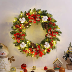 Spruce Pinecone LED Christmas Wreath Decor