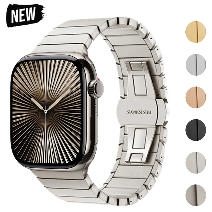 Stainless Steel Band for Apple Watch, Business Metal Strap, image 2