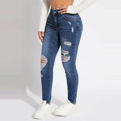 Urban Chic Skinny Ripped Jeans