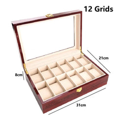 Wooden Watch Box, 1 to 12 Slots