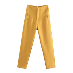 Women's High-Waist Pencil Trousers – Elegant Office & Formal Wear