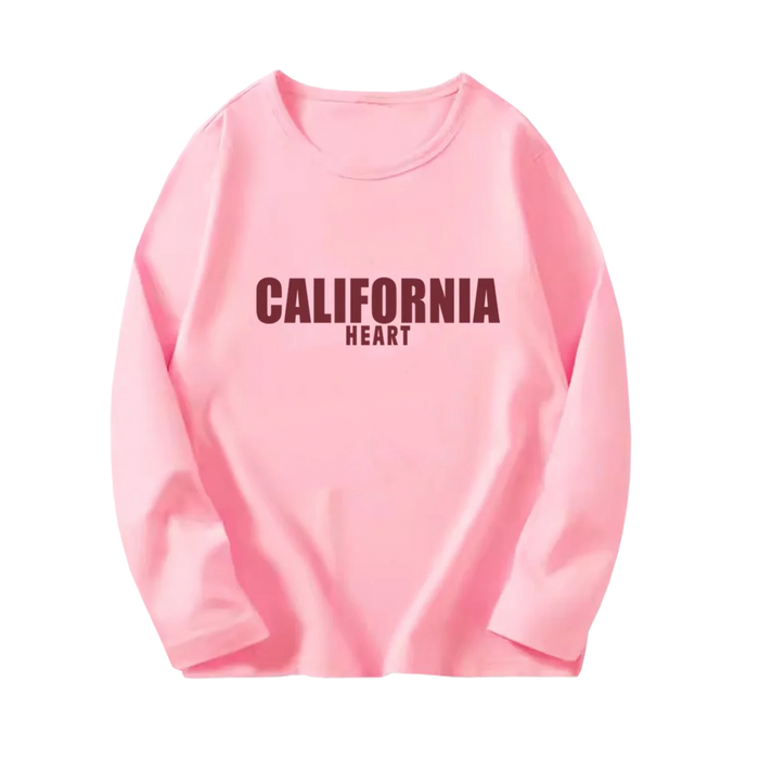 Girls' Paris Eiffel Tower Long-Sleeve Cotton T-Shirt, image 2