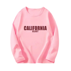 Girls' Paris Eiffel Tower Long-Sleeve Cotton T-Shirt