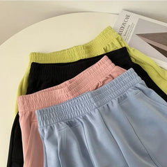 Women's High-Waisted Sports Shorts – Soft, Stretchy Yoga & Gym Shorts