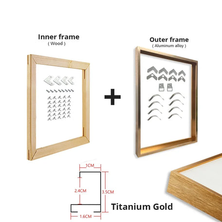 LuxeFrame™ Metal Canvas Frames