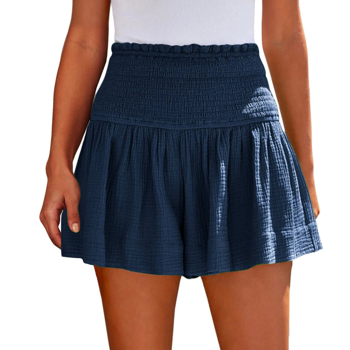 Breezy Luxe Linen Shorts, Dark Blue